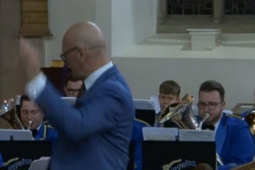 Wingates Band Plays Queen at Salesbury St Peter's Church
