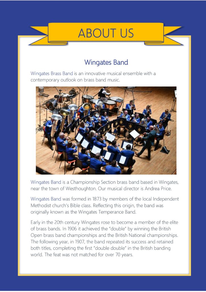 Happy 150th Birthday Wingates Band Community Concert at Bolton Town Hall