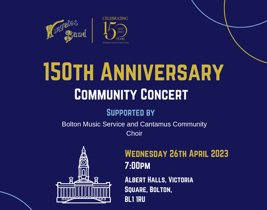 Wingates Band 150th Anniversary Concert - Bolton Town Hall